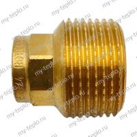 Медь Соединение прямое пайка - н/р 15х3/4