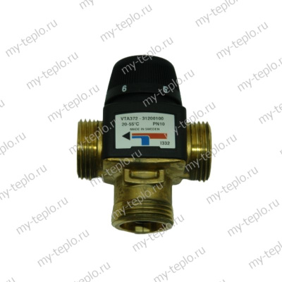ESBE Клапан термостатический VTA372 (DN20,Kvs3.4,PN10,НР 1",20-55 град.C,ЦОТ-КО-РО-ТП) (31200100)