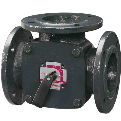 ESBE Клапан поворотный 3-ходовой фланцевый 3F65 (DN65,Kvs90,PN6,КО-ОХ) (11100800)